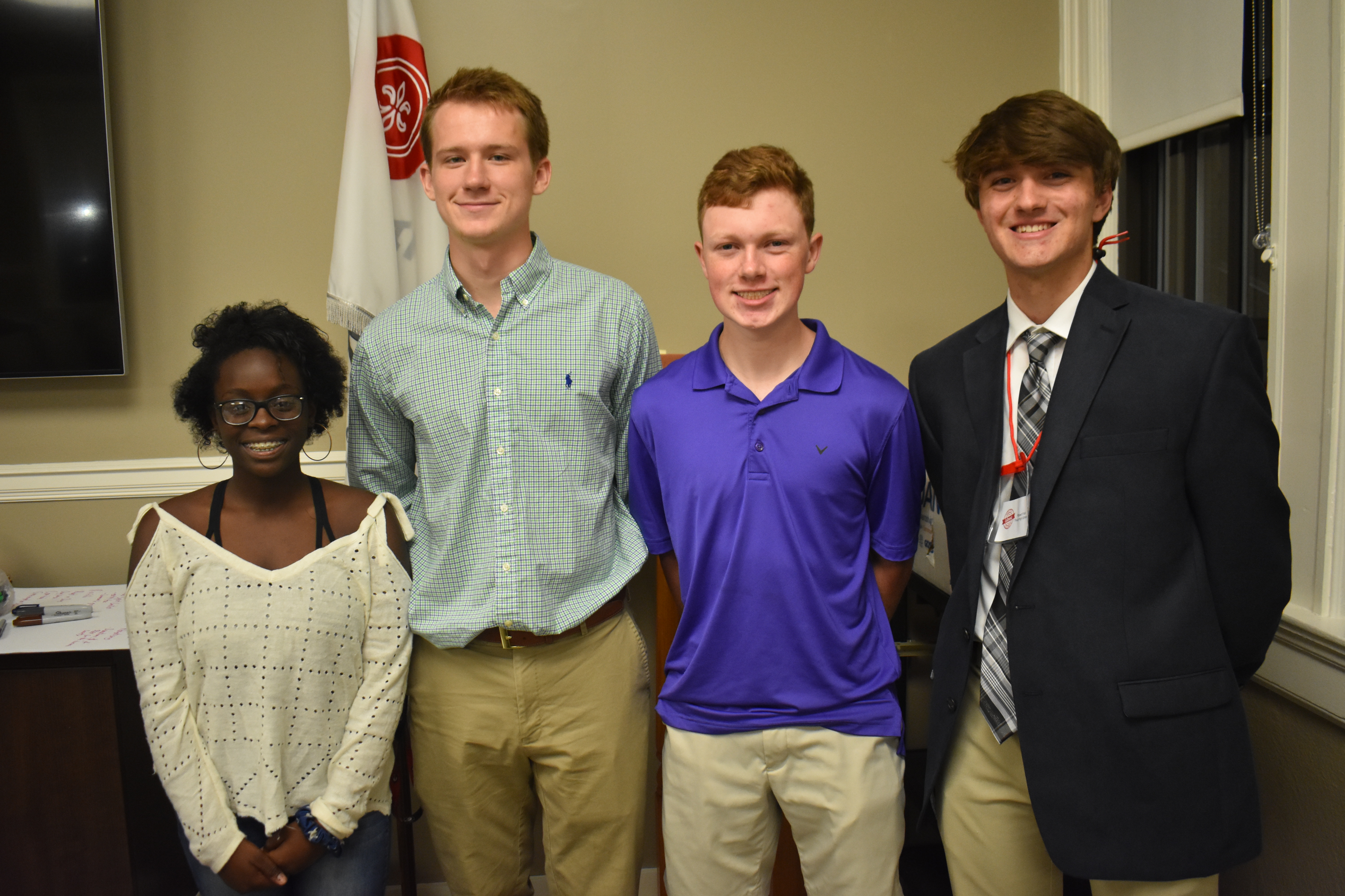 LaGrange Youth Council Executive Leaders pictured which consists of four high school students